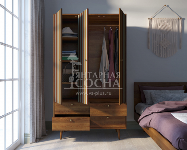 Шкаф трехстворчатый "Berber" принт 20 арт BB02/Print_20 Шкаф трехстворчатый "Berber" принт 20 арт BB02/Print_20