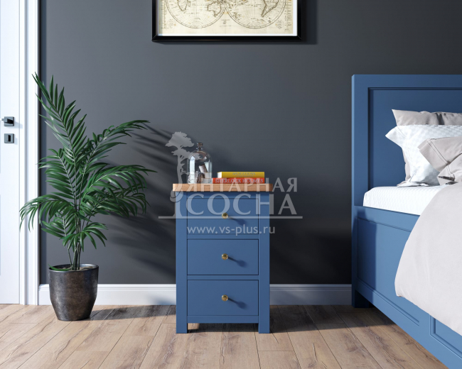 Тумба "Jules Verne" с тремя ящиками арт JV21ETGB Синий Тумба "Jules Verne" с тремя ящиками арт JV21ETGB Синий