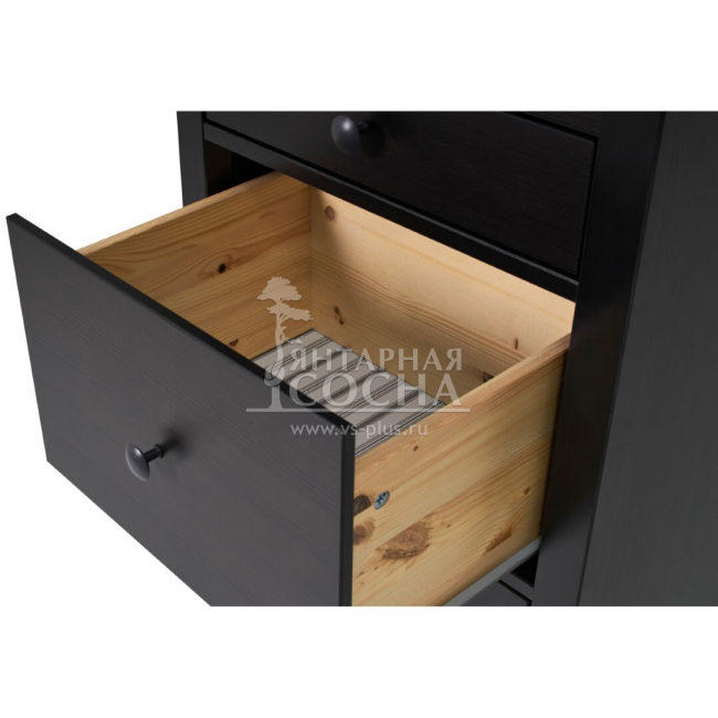 Комод узкий КЫМОР 5 ящиков Черный Комод узкий КЫМОР 5 ящиков Черный