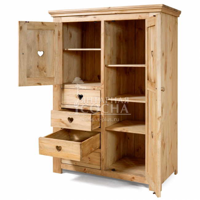 Шкаф Прованс 2 дверки 4 ящика KTF24 Шкаф Прованс 2 дверки 4 ящика KTF24