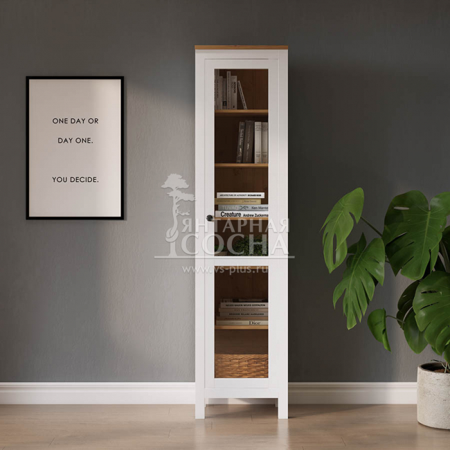 Шкаф узкий для книг КЫМОР Стекло/Стекло 49 Белый/Светло-коричневый Шкаф узкий для книг КЫМОР Стекло/Стекло 49 Белый/Светло-коричневый