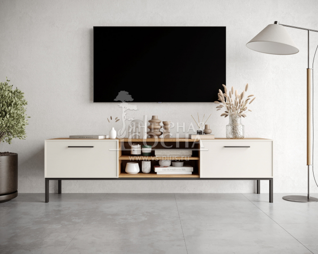 Комод "Nicole" с нишей низкий под TV NR27 Комод "Nicole" с нишей низкий под TV NR27