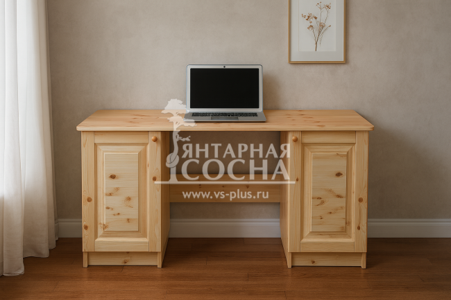 Стол письменный 1800 2-тумбы 500 (2 двери) Стол письменный 1800 2-тумбы 500 (2 двери)