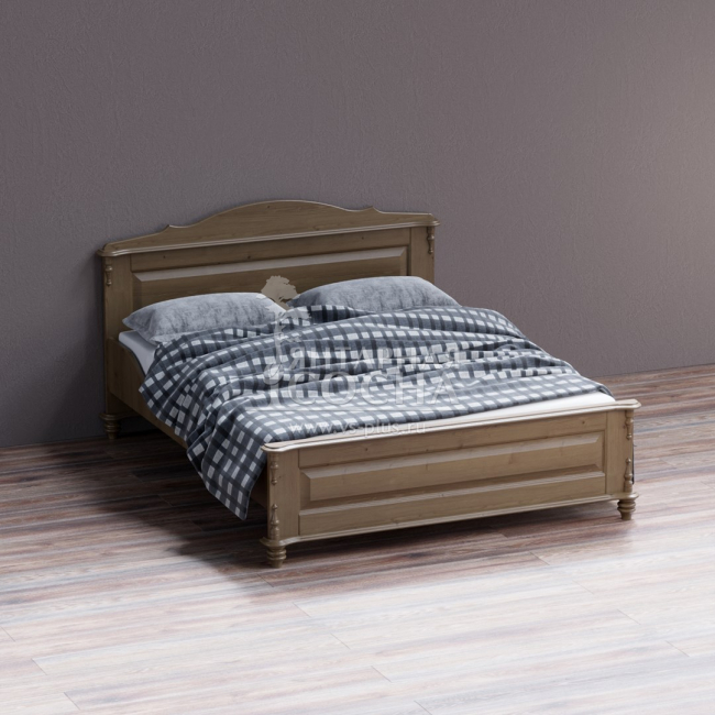 Кровать "Скандия" двойная (1400х2000), низкое изножье