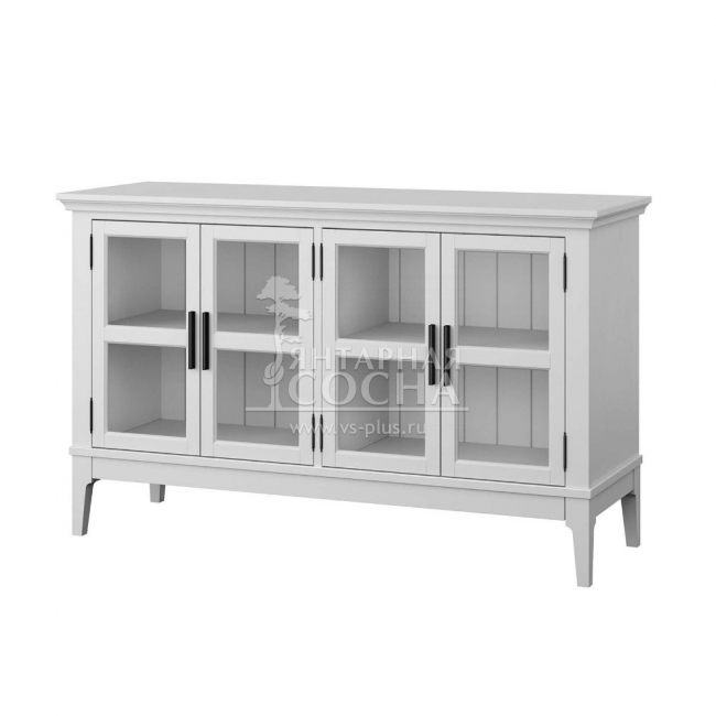 Тумба под ТВ со стеклянными дверями Квадро-С 40 Тумба под ТВ со стеклянными дверями Квадро-С 40