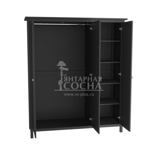 Шкаф для одежды распашной Кантри-30 Блэк Шкаф для одежды распашной Кантри-30 Блэк
