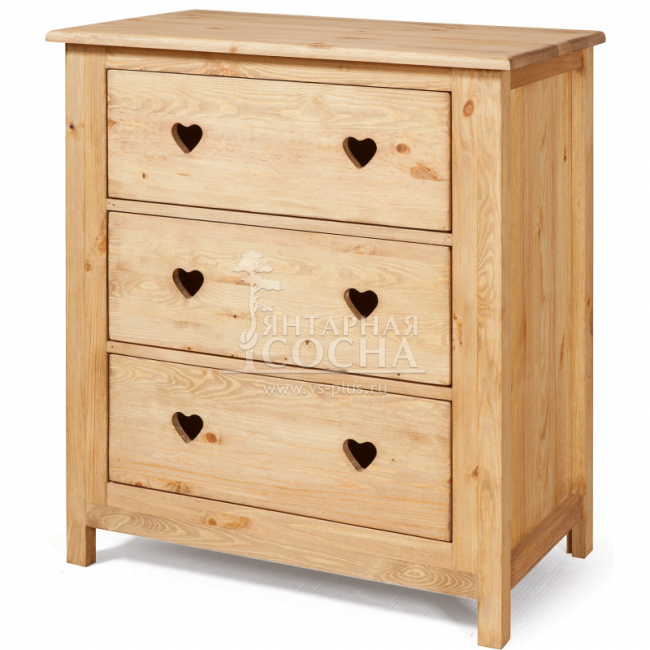 Комод Прованс 3 выдвижных ящика KR82 Комод Прованс 3 выдвижных ящика KR82