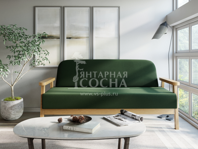 Диван Флори М Velvet Береза Green Диван Флори М Velvet Береза Green