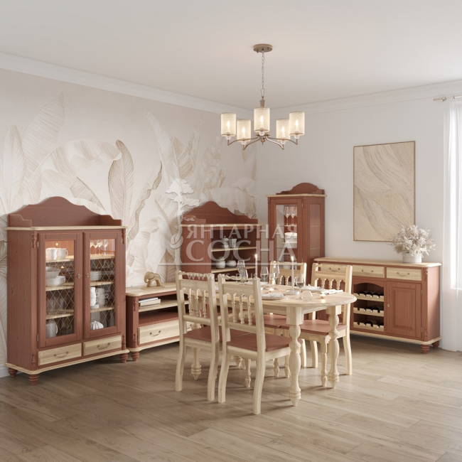 Тумба Скандия 2 дв 3 ящ с бутылочницей Тумба Скандия 2 дв 3 ящ с бутылочницей