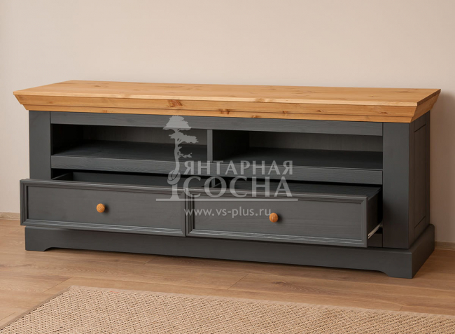 Тумба ТВ Форест Графит 2 ящика Тумба ТВ Форест Графит 2 ящика