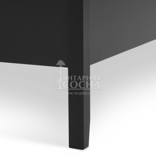 Кровать односпальная ИЛЕКСА 90х200 Черная Кровать односпальная ИЛЕКСА 90х200 Черная