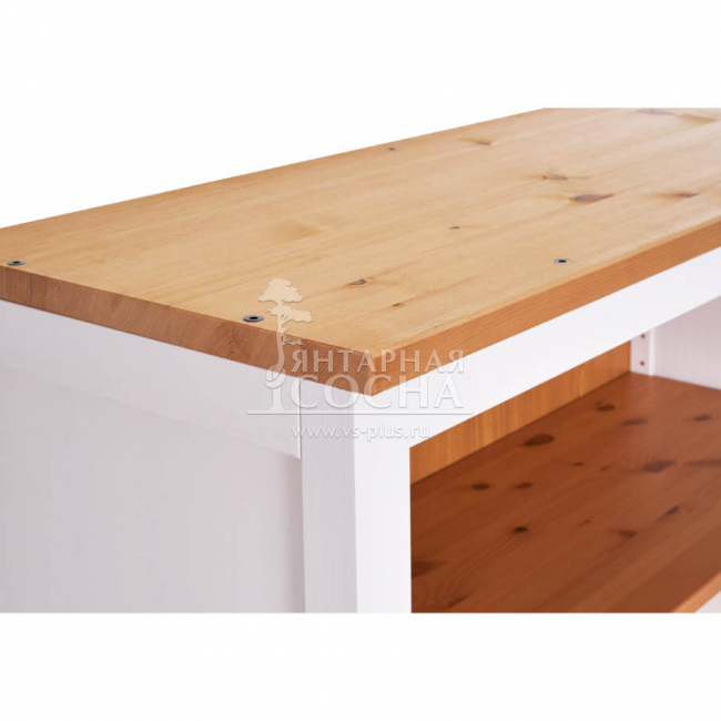 Стеллаж открытый КЫМОР 90 Белый/Светло-коричневый Стеллаж открытый КЫМОР 90 Белый/Светло-коричневый