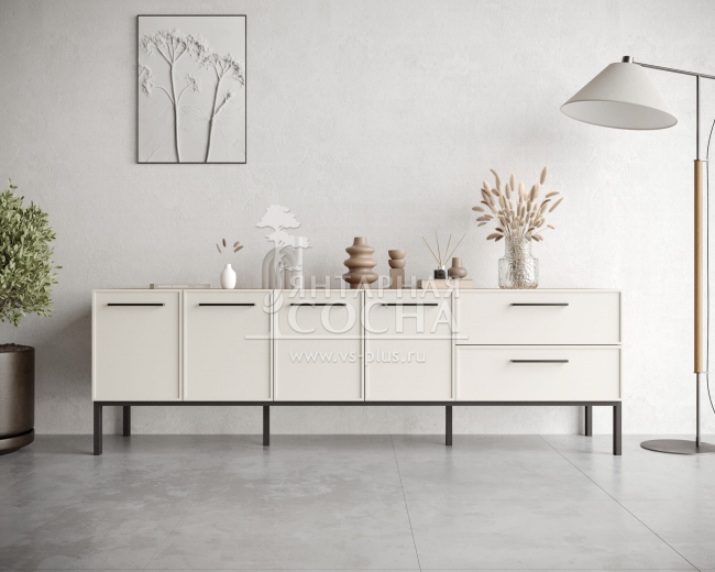 Комод с четырьмя дверками и двумя ящиками "Nicole" арт NEM04 Комод с четырьмя дверками и двумя ящиками "Nicole" арт NEM04