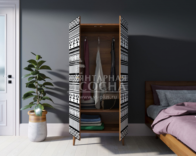 Шкаф малый двухстворчатый "Berber" принт 19 арт BB08/Print_19 Шкаф малый двухстворчатый "Berber" принт 19 арт BB08/Print_19