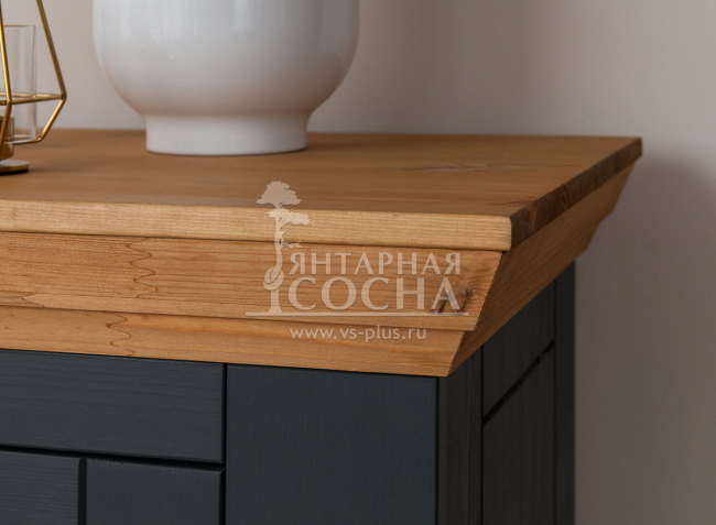 Комод Форест Графит 2 двери 2 ящика Комод Форест Графит 2 двери 2 ящика