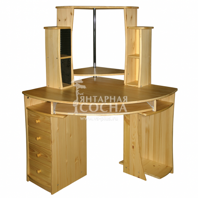 Стол компьютерный угловой 980 (КН-01) Стол компьютерный угловой 980 (КН-01)