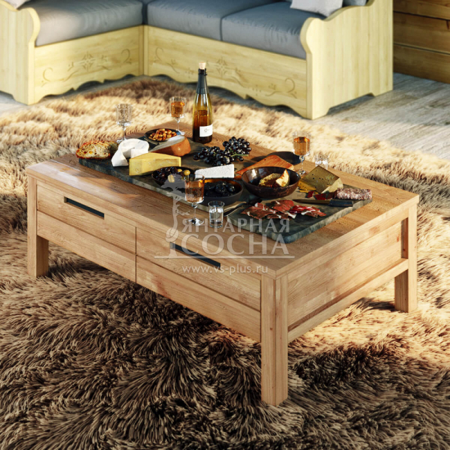 Столик журнальный Прованс (4 ящика) KNTV4 Столик журнальный Прованс (4 ящика) KNTV4