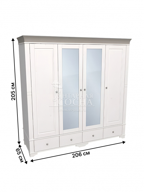 ШКАФ 4Х ДВЕРНЫЙ БЕЙЛИ С 2-МЯ ГЛУХИМИ И 2-МЯ ЗЕРКАЛЬНЫМИ ДВЕРЯМИ БЕЛЫЙ ШКАФ 4Х ДВЕРНЫЙ БЕЙЛИ С 2-МЯ ГЛУХИМИ И 2-МЯ ЗЕРКАЛЬНЫМИ ДВЕРЯМИ БЕЛЫЙ