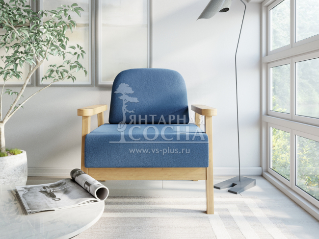 Кресло Флори Velvet Береза Blue Кресло Флори Velvet Береза Blue