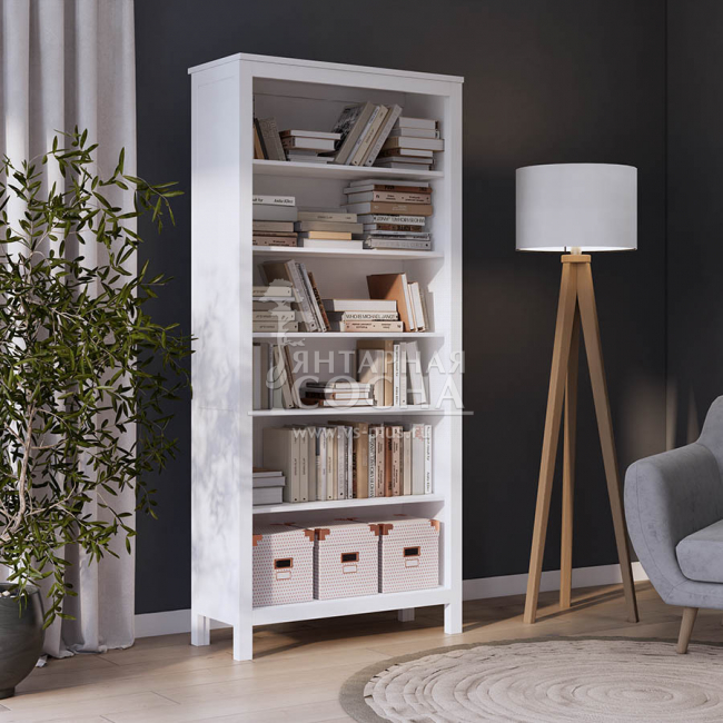 Стеллаж открытый КЫМОР 90 Белый Стеллаж открытый КЫМОР 90 Белый