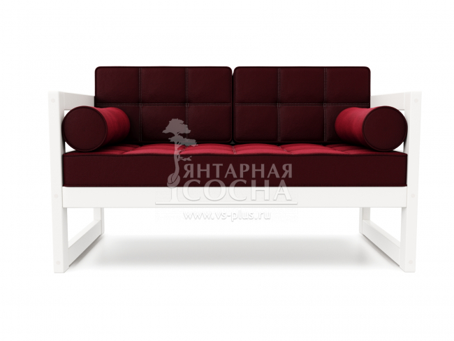 Диван Сега М Velvet Белая эмаль Vinous Диван Сега М Velvet Белая эмаль Vinous