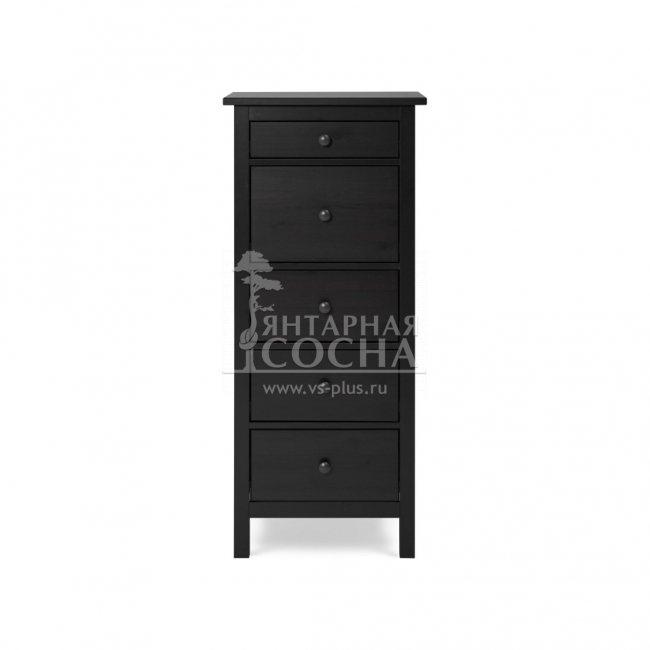 Комод узкий КЫМОР 5 ящиков Черный Комод узкий КЫМОР 5 ящиков Черный