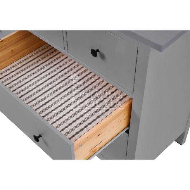 Комод широкий КЫМОР 8 ящиков Серый Комод широкий КЫМОР 8 ящиков Серый