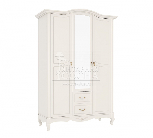Шкаф Авиньон 3-х створчатый с ящиками и зеркалом Шкаф Авиньон 3-х створчатый с ящиками и зеркалом