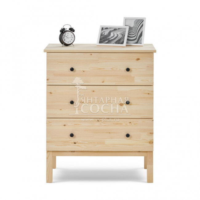 Комод ТИРАНА 3 ящика без отделки Комод ТИРАНА 3 ящика без отделки