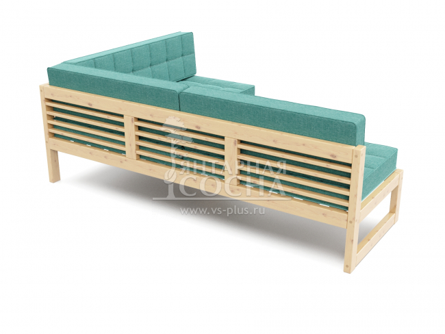 Диван Сега Угловой Textile Сосна Turquoise Диван Сега Угловой Textile Сосна Turquoise