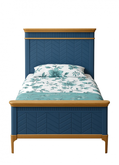 Кровать Грета 18 80х190 морин тёмный/скандик Кровать Грета 18 80х190 морин тёмный/скандик