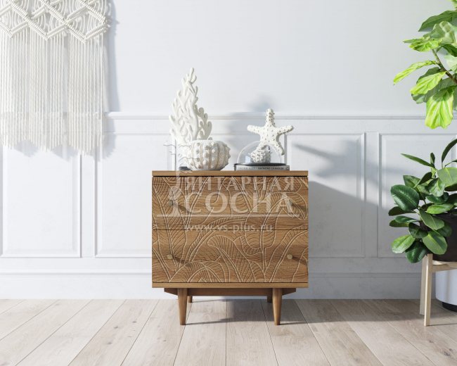 Комод "Boho" 2 ящика джангл арт BH06 Комод "Boho" 2 ящика джангл арт BH06