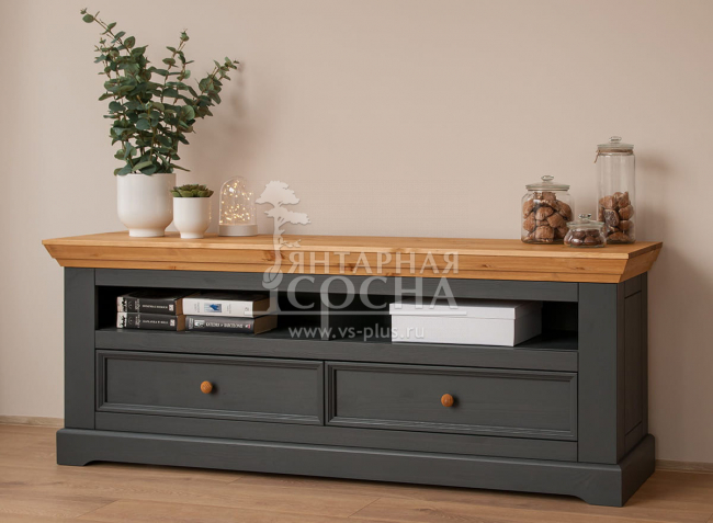 Тумба ТВ Форест Графит 2 ящика Тумба ТВ Форест Графит 2 ящика