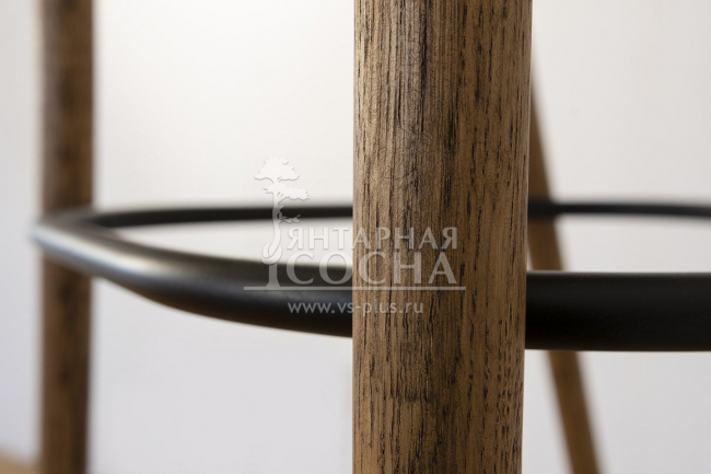 Стул барный Мери из массива дуба коньяк Стул барный Мери из массива дуба коньяк