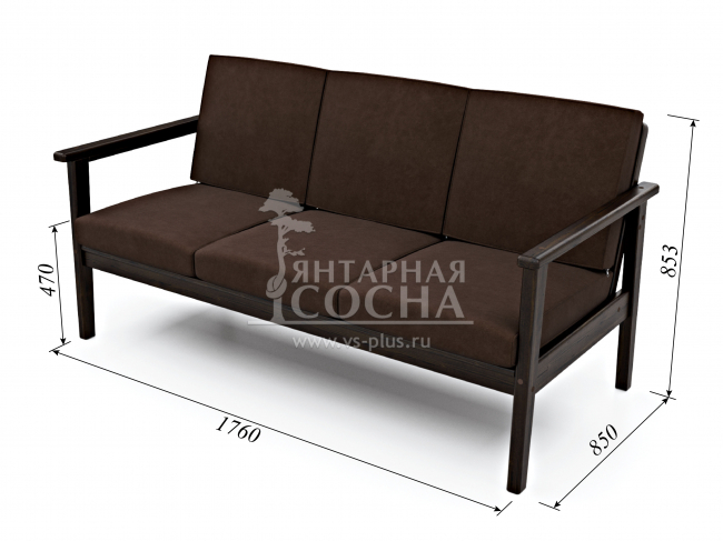 Диван Лориан Б Velvet Венге Chocolate Диван Лориан Б Velvet Венге Chocolate