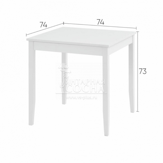 Стол кухонный (квадратный) ЛЫМ 74x74 Стол кухонный (квадратный) ЛЫМ 74x74