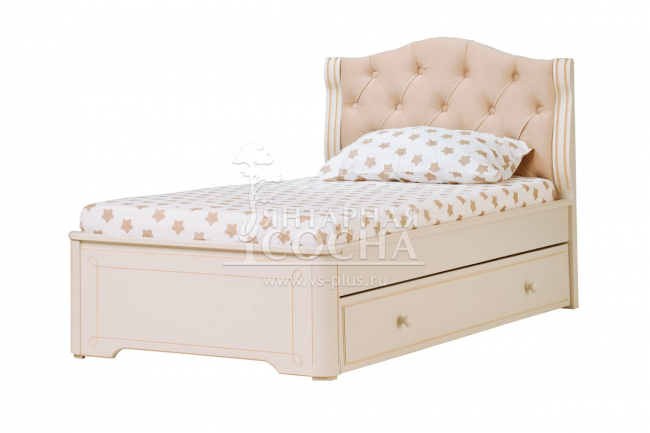 Кровать мягкая с ящиками Бетти №50 односпальная