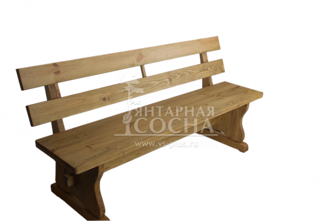 Лавка монастырская со спинкой Лавка монастырская со спинкой