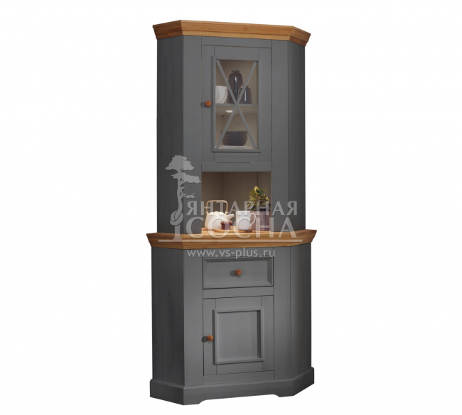 Надстройка комода углового (буфет угловой) Форест Графит Надстройка комода углового (буфет угловой) Форест Графит