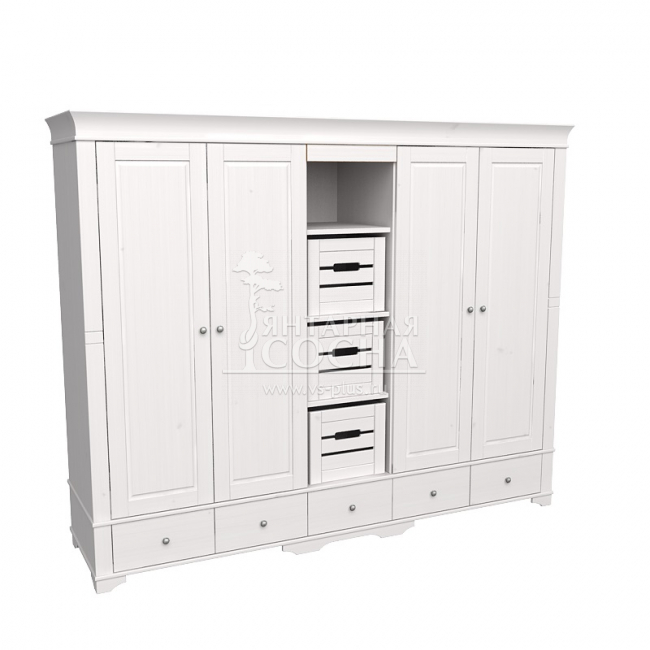 ШКАФ 5-ТИ ДВЕРНЫЙ С 4 ГЛУХИМИ ДВЕРЯМИ И ПОЛКАМИ БЕЙЛИ ШКАФ 5-ТИ ДВЕРНЫЙ С 4 ГЛУХИМИ ДВЕРЯМИ И ПОЛКАМИ БЕЙЛИ