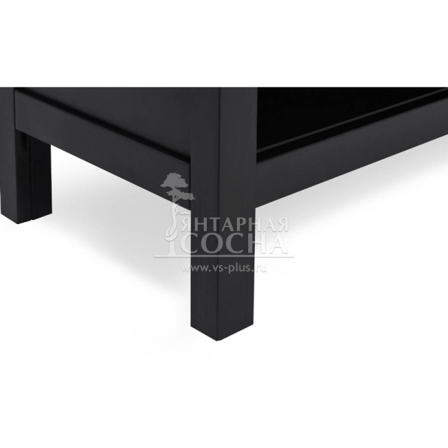 Стеллаж открытый КЫМОР 90 Черный Стеллаж открытый КЫМОР 90 Черный