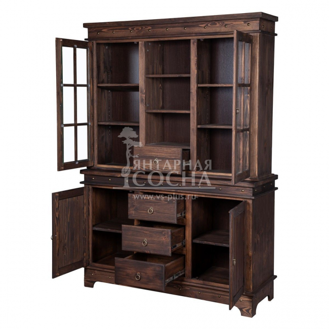 БУФЕТ ИЗ СОСНЫ ШАЛЕ 23/21 (БЕЙЦ/МАСЛО) (ОРЕХ) из массива сосны БУФЕТ ИЗ СОСНЫ ШАЛЕ 23/21 (БЕЙЦ/МАСЛО) (ОРЕХ) из массива сосны