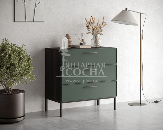 Комод с тремя ящиками "Nicole" NLN12G Комод с тремя ящиками "Nicole" NLN12G