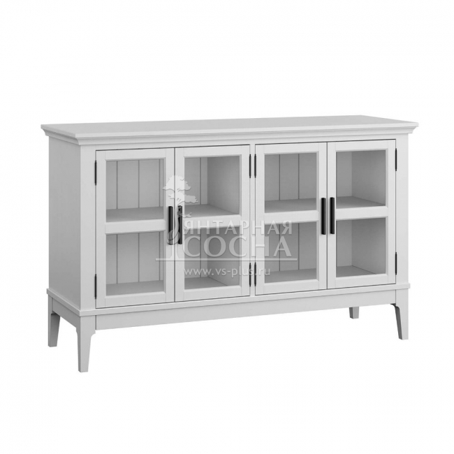 Тумба под ТВ со стеклянными дверями Квадро-С 40 Тумба под ТВ со стеклянными дверями Квадро-С 40