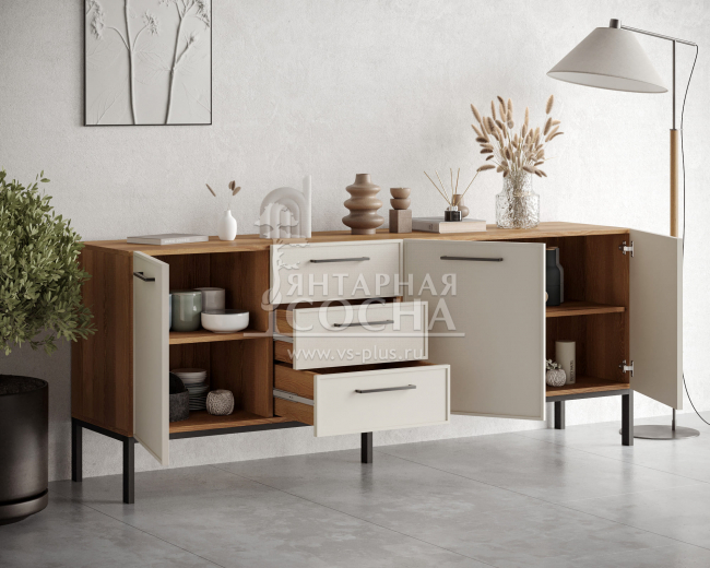 Комод с тремя дверками и тремя ящиками "Nicole" арт NEM07 Комод с тремя дверками и тремя ящиками "Nicole" арт NEM07