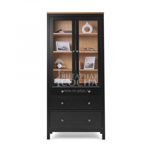 Шкаф для книг КЫМОР 3 ящика 90 Черный/Светло-коричневый Шкаф для книг КЫМОР 3 ящика 90 Черный/Светло-коричневый