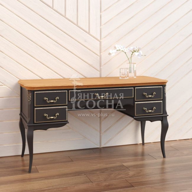 Кабинетный стол большой Прованс ясень Кабинетный стол большой Прованс ясень