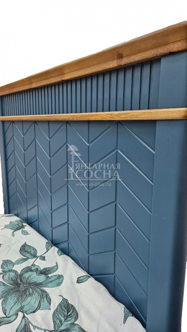 Кровать Грета 18 80х190 морин тёмный/скандик Кровать Грета 18 80х190 морин тёмный/скандик