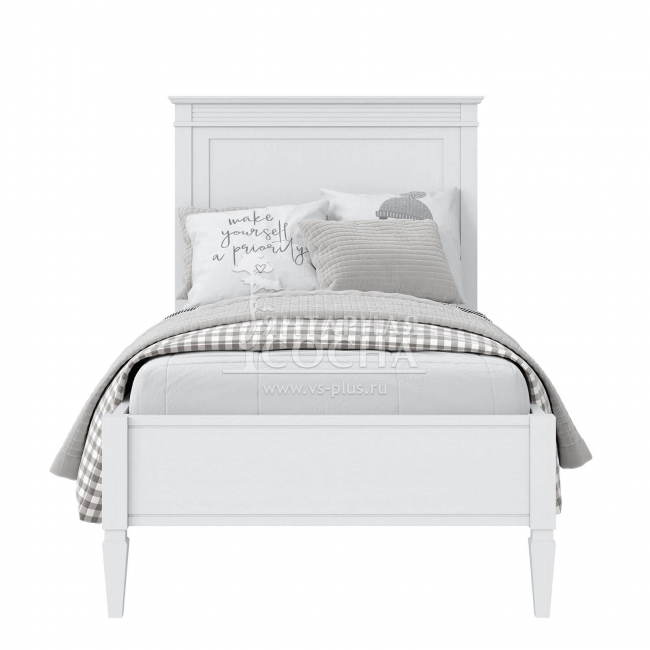 Кровать односпальная Ольса 90 (белый лак) (1.0.1) Кровать односпальная Ольса 90 (белый лак) (1.0.1)