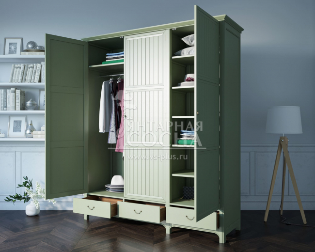 Трехстворчатый шкаф "Olivia" арт GA2004/3 Трехстворчатый шкаф "Olivia" арт GA2004/3